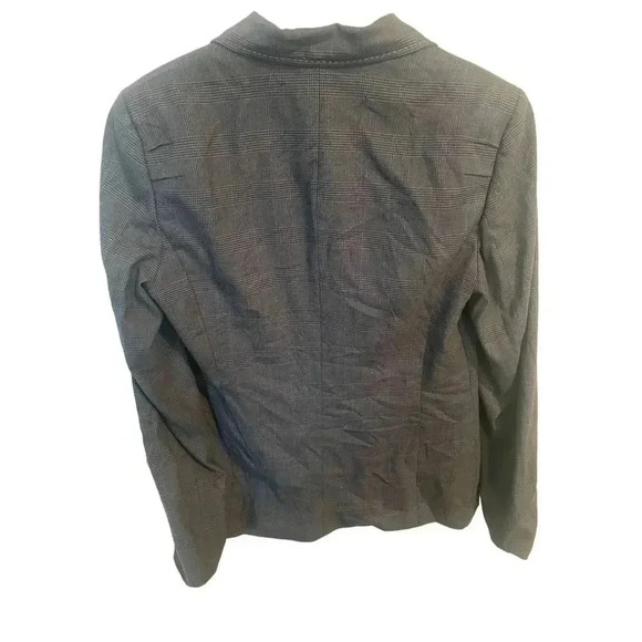 Tahari wool blend gray work suit jacket wool blazer size 12 - Picture 2 of 6